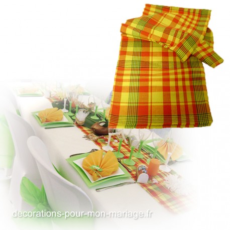 chemin-de-table-madras-jaune