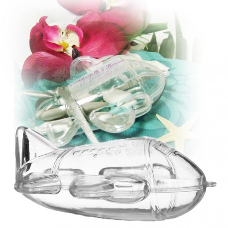 contenant-dragees-avion-plexi-transparent