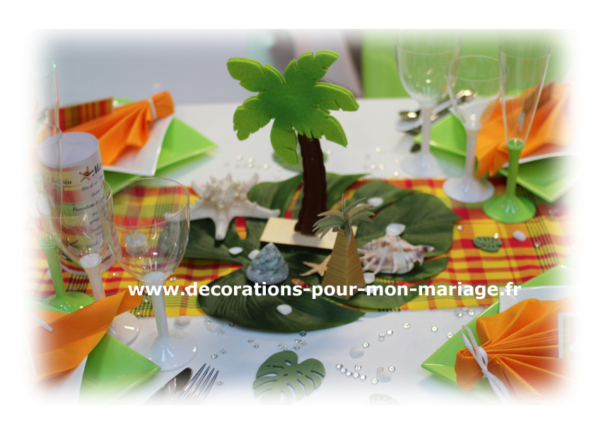 La déco antillaise fait son show – Décorations pour un mariage