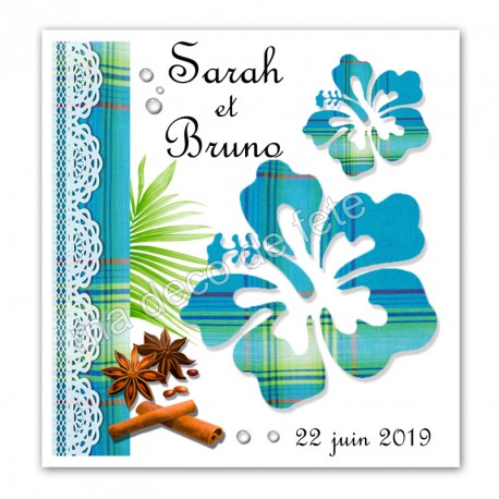 faire-part-hibiscus-madras-bleu