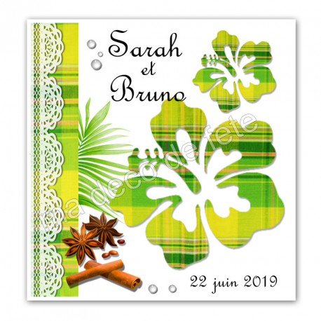 faire-part-hibiscus-madras-vert