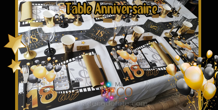 LMSHOWOWO 10 Pièces Décorations d'anniversaire Centres de Table 18 Ans